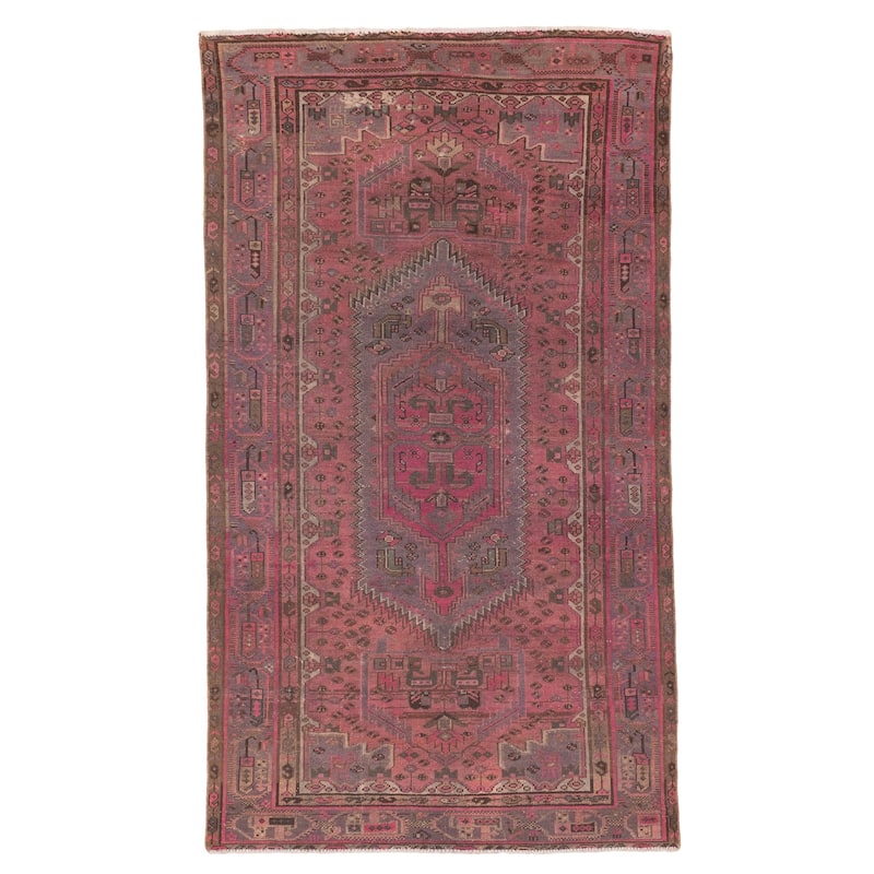 ECARPETGALLERY Hand-knotted Antalya Vintage Pink Wool Rug - 4'0 x 6'10
