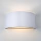 preview thumbnail 7 of 7, 14.25"W Shield Nicosia Up Down Light Wall Sconce Damp Rated for Indoor or Covered Outdoor Use by A19 Satin White