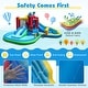 preview thumbnail 6 of 8, Gymax Inflatable Water Park w/Splash Pool Water Cannon Basketball Rim - Multi-Color