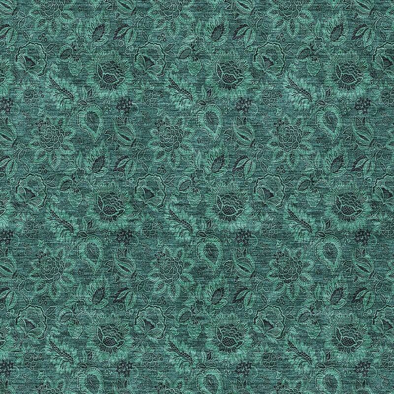 HomeRoots Floral Transitional Rectangle Outdoor Rug
