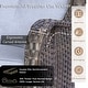 preview thumbnail 23 of 50, 4 Piece Outdoor High Back Wicker Patio Conversation Furniture Sets