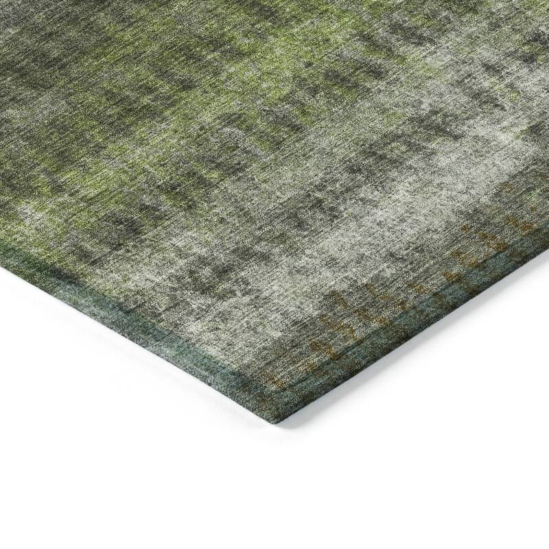 Machine Washable Indoor/ Outdoor Abstract Ombre Chantille Rug