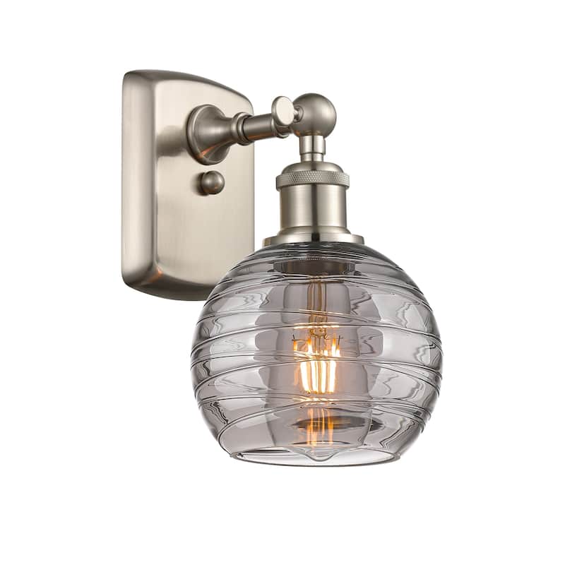 Innovations Lighting 516-1W-10-6 Athens Deco Swirl Sconce Athens Deco