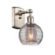 Option Brushed Satin Nickel / Light Smoke Deco Swirl