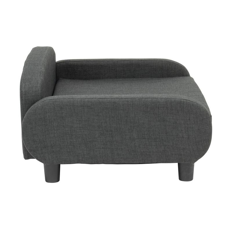 Paws & Purrs Modern Pet Sofa Bed Low-Back Lounger for Dogs & Cats – Removable Washable Mattress Cover