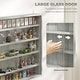 preview thumbnail 4 of 7, HOMCOM 5-Tier Display Cabinet, Glass Display Case with 2 Doors and Adjustable Shelves