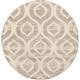 preview thumbnail 12 of 13, SAFAVIEH Amsterdam Wilhelmina Modern Rug 5'1" Round - Ivory/Mauve - Round