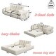 preview thumbnail 4 of 31, 78.7" Human Dog Bed, Lazy Sofa Couch, 3-in-1 Foldable Sofa Bed