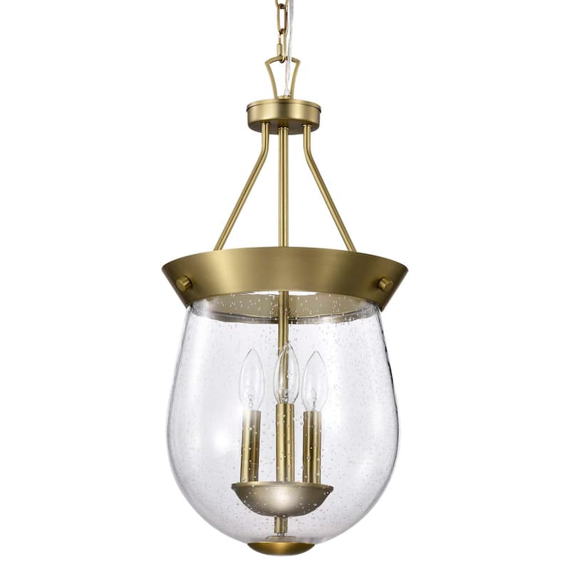 Nuvo Lighting 60/7801 Boliver 3 Light 12" Wide Pendant with Urn Shade - Vintage Brass