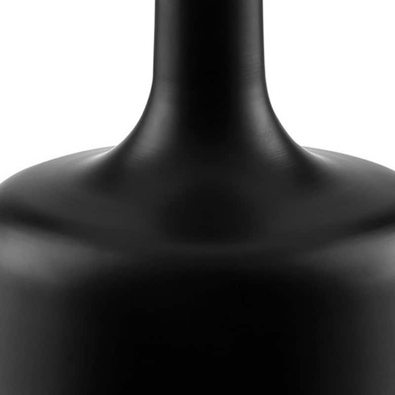 Metal Touch Table Lamp with White Linen Empire Shade - 10” x 10” x 17.25” (D x W x H)