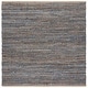 preview thumbnail 9 of 12, SAFAVIEH Handmade Cape Cod Rebekah Coastal Jute Rug 6' Square - Natural/Blue - Square