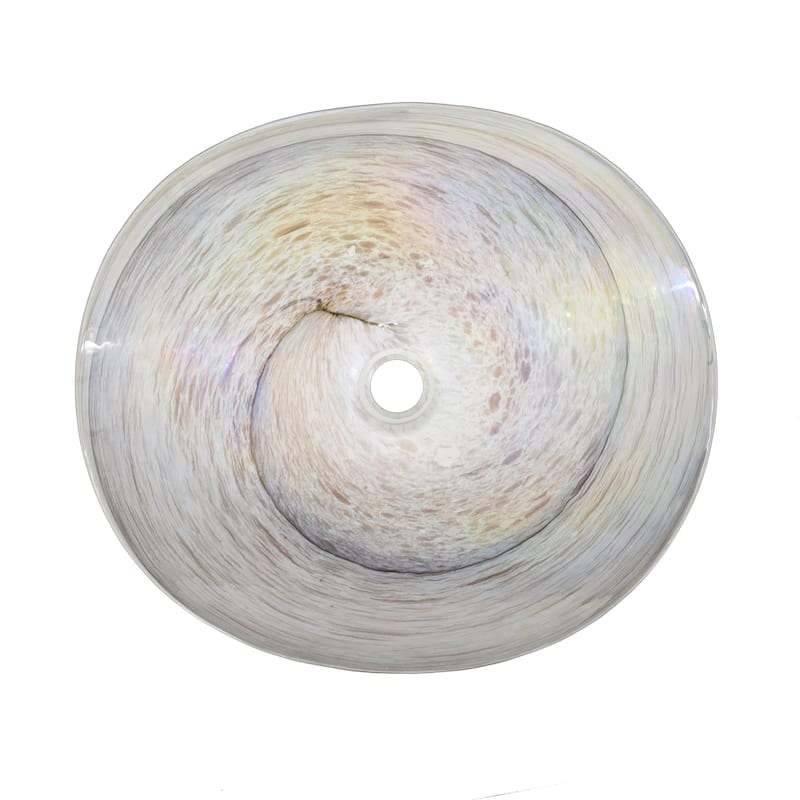 Sorrento Handmade Murano Glass Bathroom Sink - 20x17x5.25
