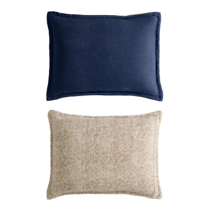 Nautica Beckett Microsuede Reversible Navy Comforter Set