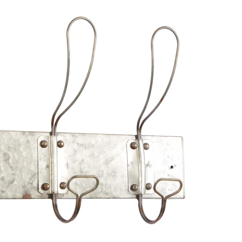 Grey Iron Vintage Wall Hook 11 x 30 x 4 - 30 x 4 x 11