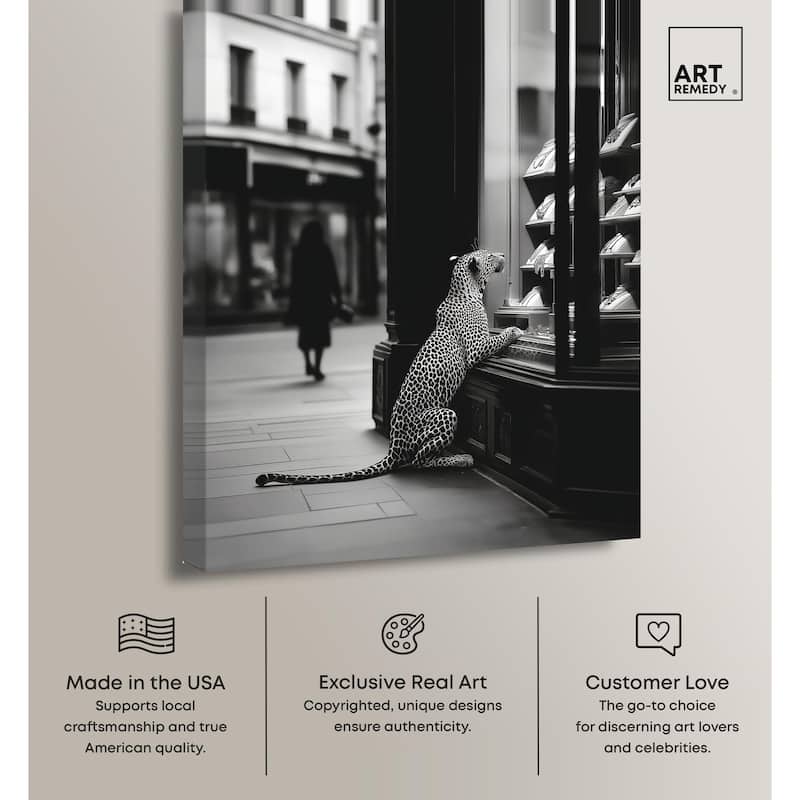 Jewels and Jaws Canvas by Art Remedy, Gallery Wrapped