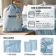 preview thumbnail 12 of 38, Deconovo Bamboo Fiber Satin Bedding Collection Duvet Cover (1 Piece) or Sheet Set (4 Piece)
