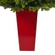 preview thumbnail 4 of 3, 44" Artificial Christmas Tree with 150 Lights in Planter