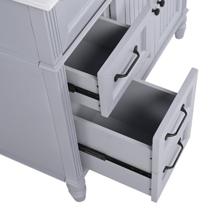 36" Bathroom Vanity with Soft-Close Doors and Soft-Close Drawers