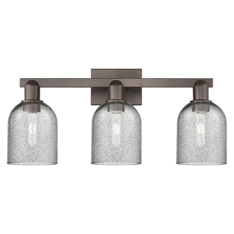 Innovations Lighting 716-3W-11-24 Caledonia Vanity Caledonia 3 Light - Oil Rubbed Bronze / Charcoal