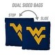 preview thumbnail 4 of 3, West Virginia NCAA Dual Sided Pro Stop & Slide Cornhole Bags
