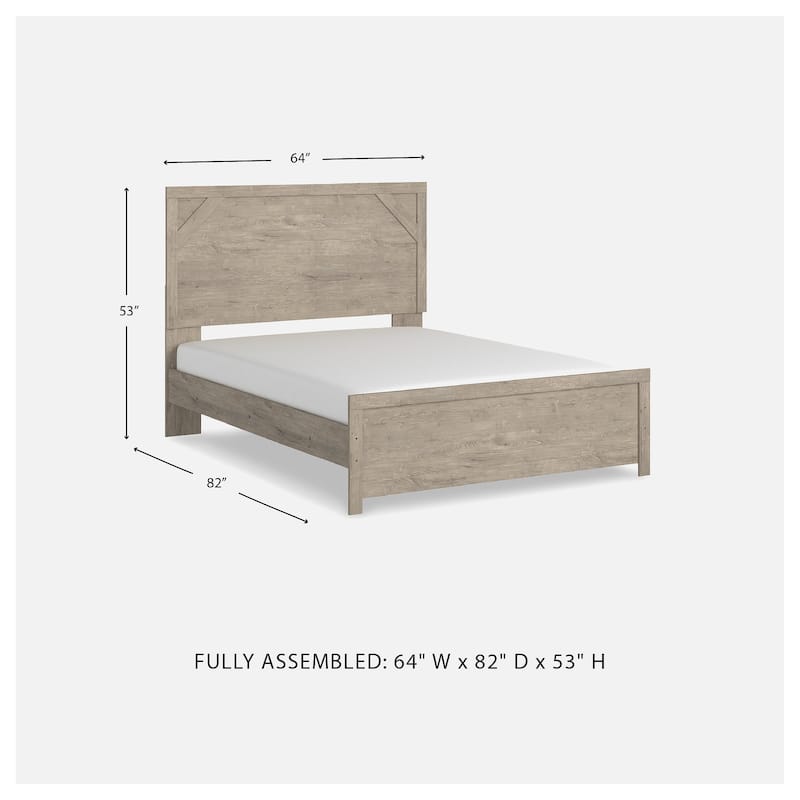 Senniberg Light Brown Panel Bed