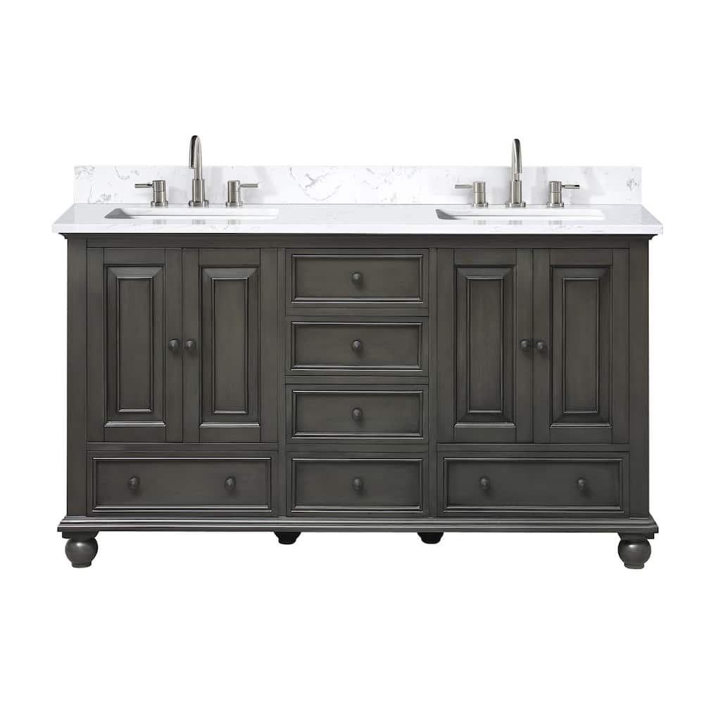 Avanity THOMPSON-VS61-E Thompson 60" Free Standing Double Basin Vanity