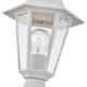 1 -Light Textured White Outdoor Post Lantern Light