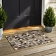 preview thumbnail 106 of 145, Machine Washable Indoor/ Outdoor Modern Loyd Chantille Rug Brown - 1'8" x 2'6"