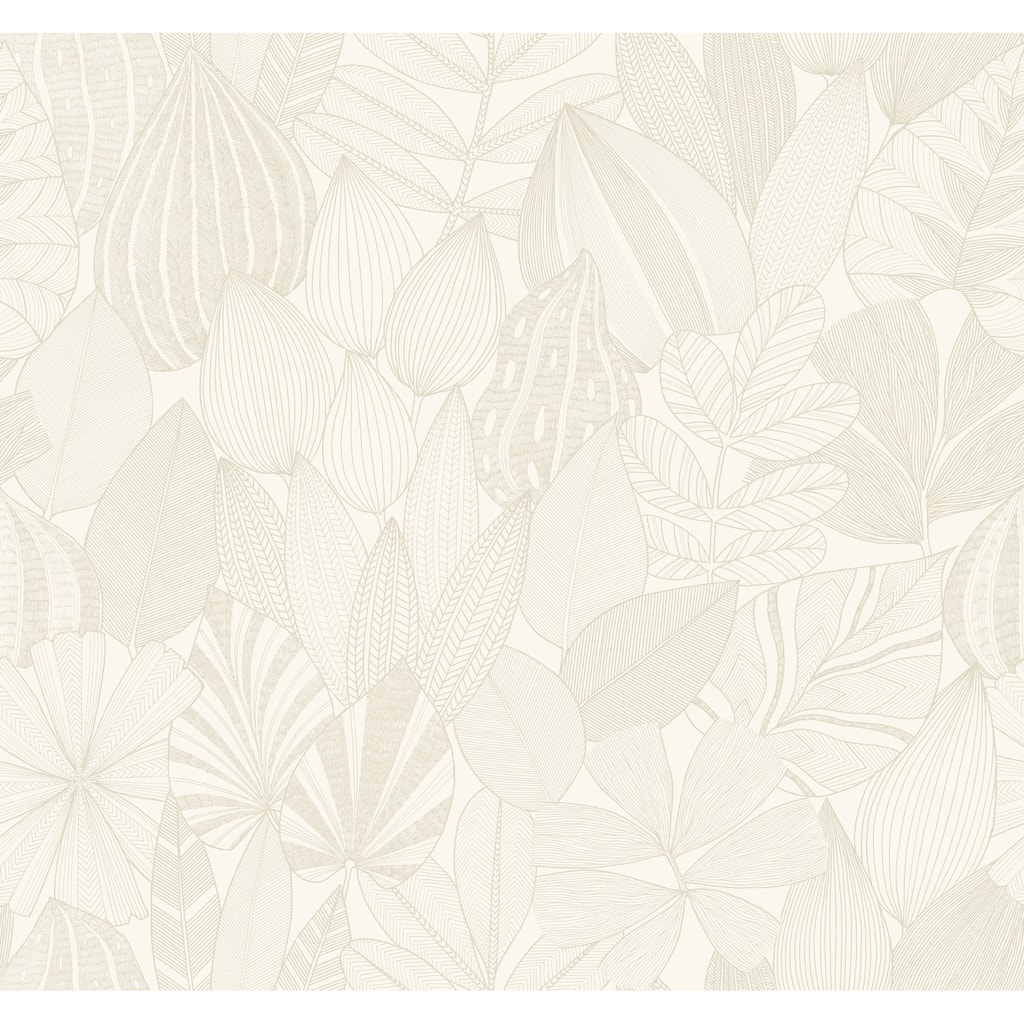 A-Street Prints Mathias Pearl Botanical Wallpaper