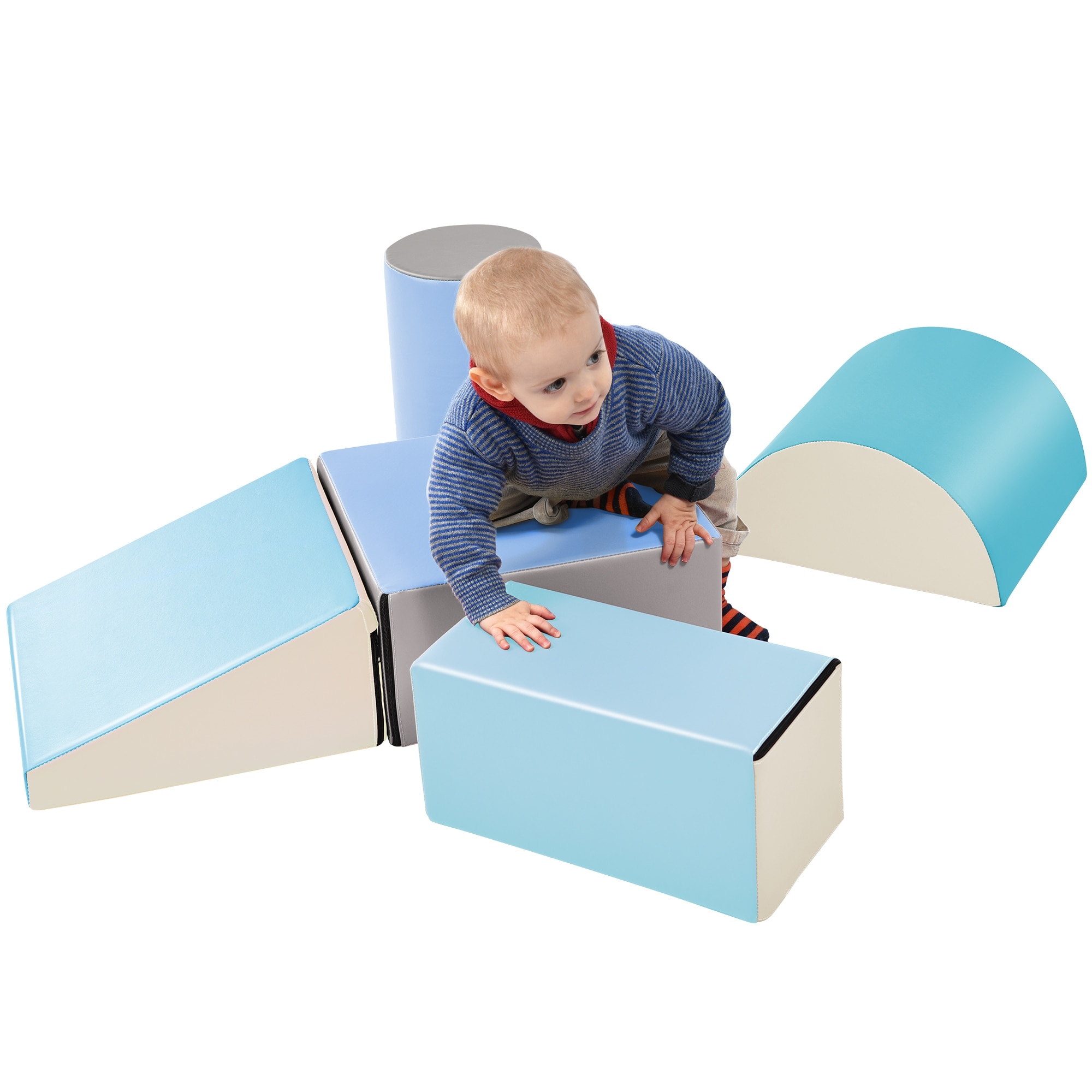 Soft Climb and Crawl Foam Playset, Stacking Foam Play Structure
