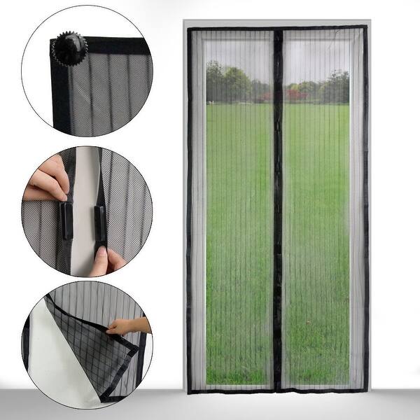 Shop Image Magnetic Mosquito Screen Door Heavy Duty Mesh Velcro Fits Doors Up To 82 7 X39 4 Hands Free Magnetic Magic C M Overstock 32047927