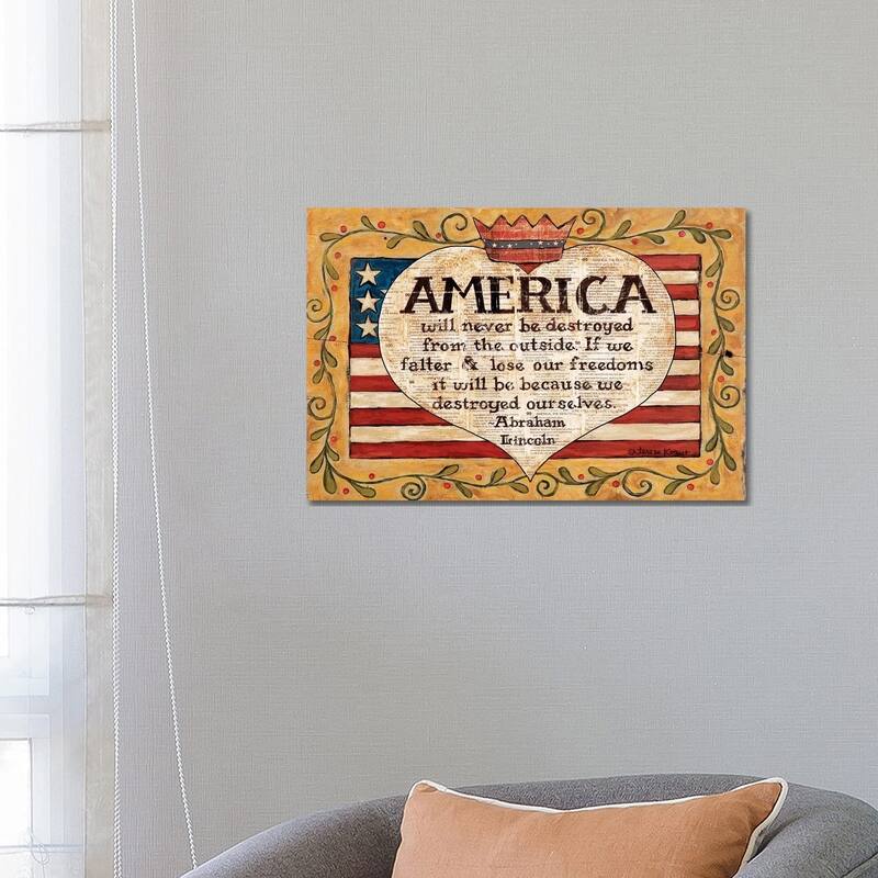 iCanvas "America" by Teresa Kogut Canvas Print - 18x26x1.5