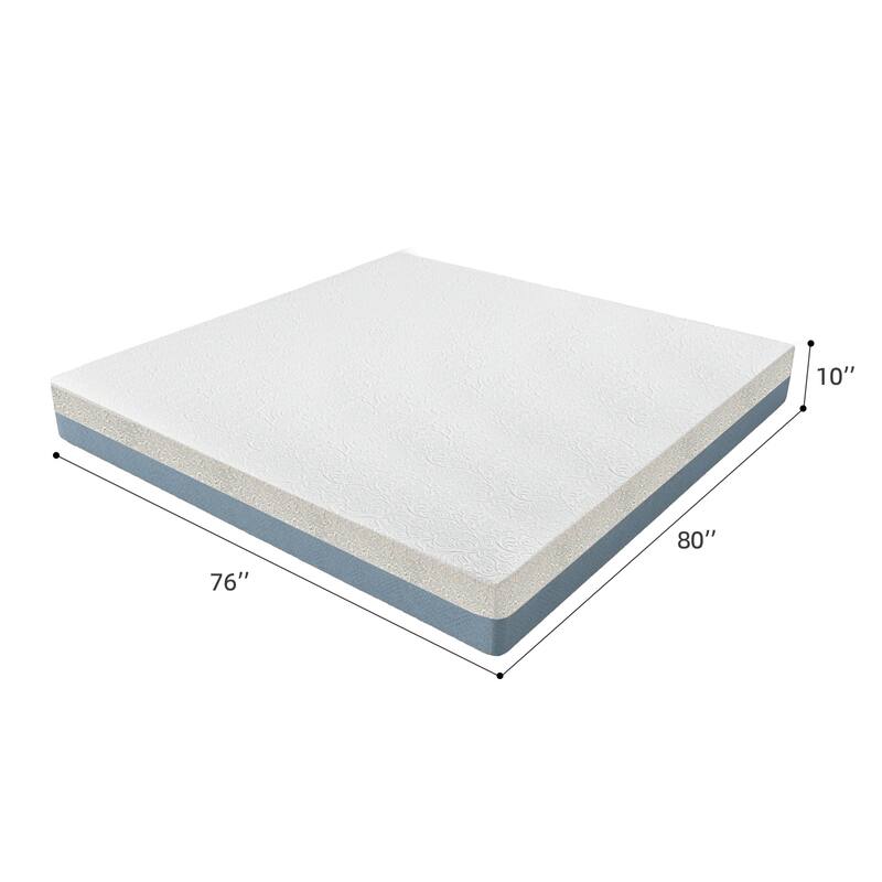 10-Inch King Mattress Made in Japan Copper-Infused, Double-Perforated, 7-Zone, Adjustable Bed-Friendly