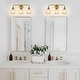 preview thumbnail 127 of 151, Modern Vanity Lights Dimmable Bathroom Light Fixtures with Glass Shade