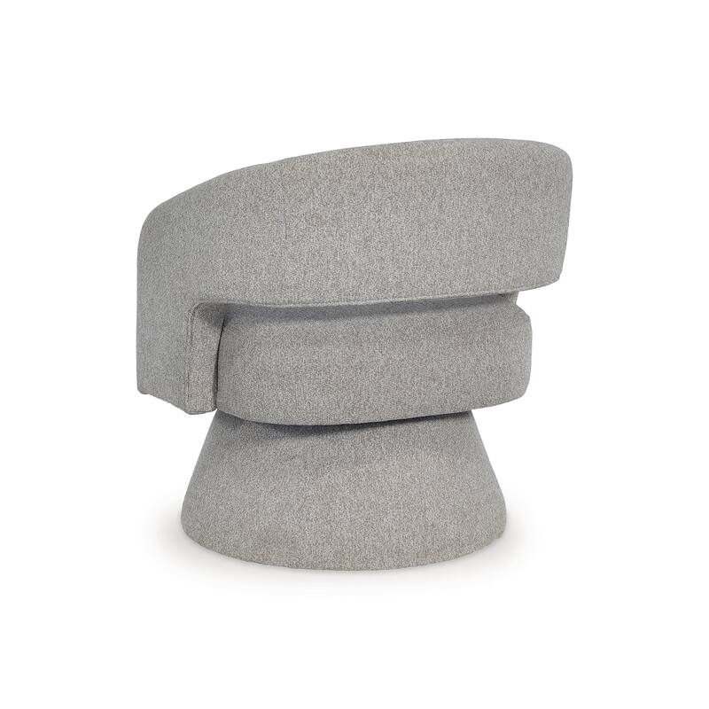 Signature Design by Ashley Nashkins Gray Swivel Accent Chair - 28"W x 28"D x 29"H