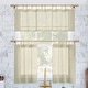 preview thumbnail 10 of 13, Archaeo Slub Textured Linen Blend Cafe Curtain Pair
