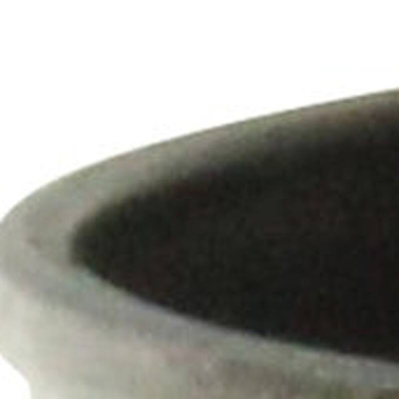 HomeRoots 6" Gray Recycled Plastic Indoor Outdoor Round Pot Planter