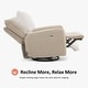 preview thumbnail 15 of 22, MCombo Power Swivel Glider Recliner Chair with USB Charging Ports for Living Room and Nursery, Fabric 6922