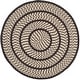preview thumbnail 43 of 57, SAFAVIEH Handmade Braided Levina Country Rug 4' Round - Ivory/Dark Brown - Round