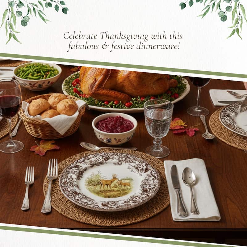 Spode Woodland Dinner Plate Animal Motifs