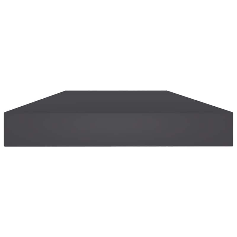 vidaXL Bookshelf Boards 4 pcs Gray 15.7"x3.9"x0.6" Chipboard