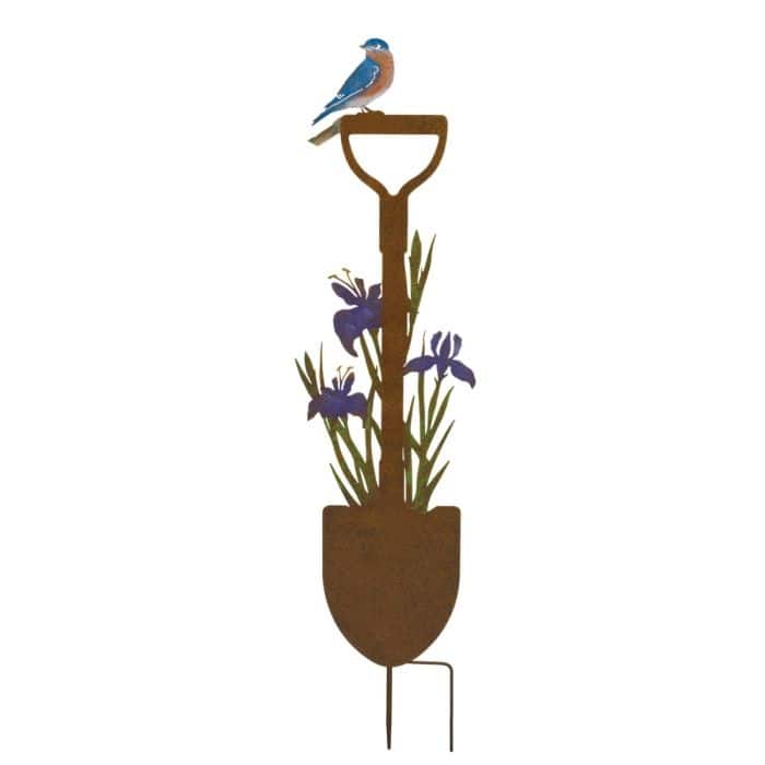 Rustic Shovel Stake - Iris