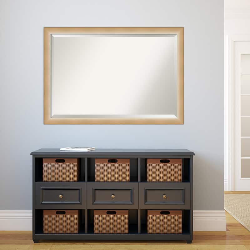 Beveled Bathroom Wall Mirror - Eva Narrow Frame