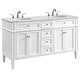 preview thumbnail 11 of 9, Elegant Lighting VF12560D Park Avenue 60" Free Standing Double Basin