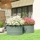 preview thumbnail 19 of 25, Outsunny Galvanized Raised Garden Bed Set of 2, Planters for Outdoor Plants with Safety Edging, Easy-to-assemble Stock Tanks