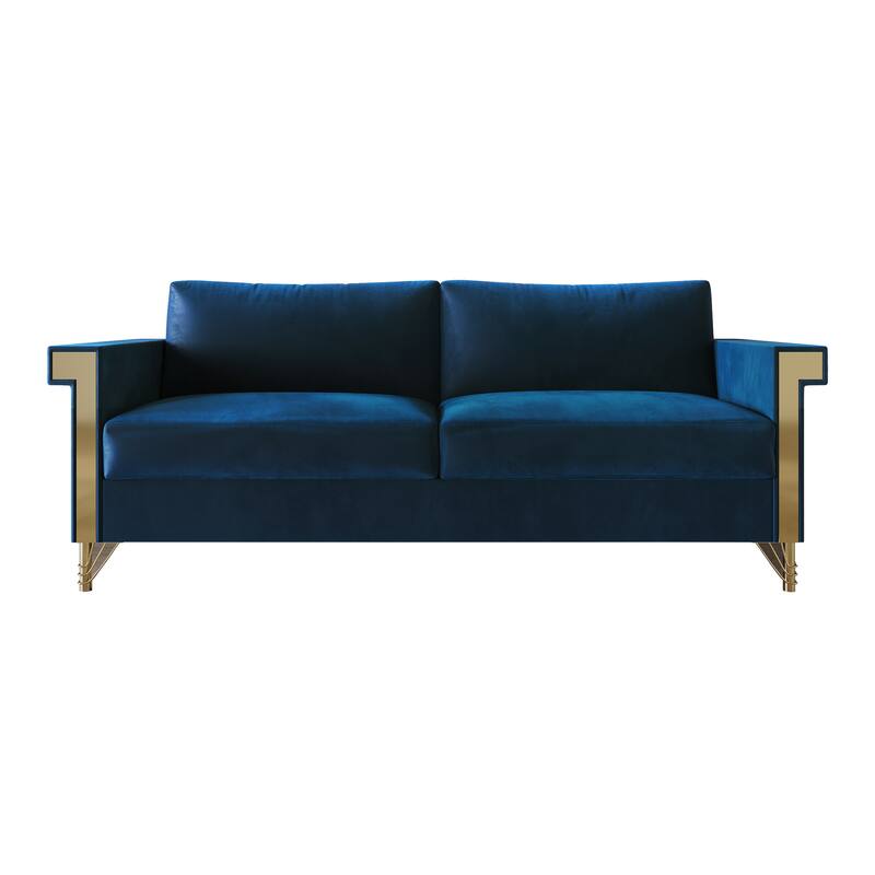CraftPorch Glam Velvet Upholstered 2-Piece Living Room Set