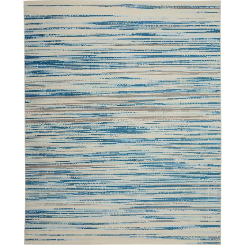 Jubilant Indoor Abstract Area Rug - 7'10" x 9'10" - Blue - Rectangle