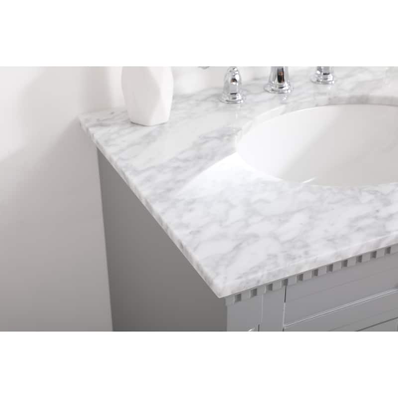 Petal 24 - 30 Inch Single Bathroom Vanity - Grey - 30 Inches