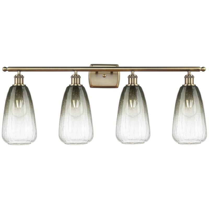 Innovations Lighting 516-4W-14-36 Brookhaven Almond Vanity Brookhaven - Antique Brass / Slate