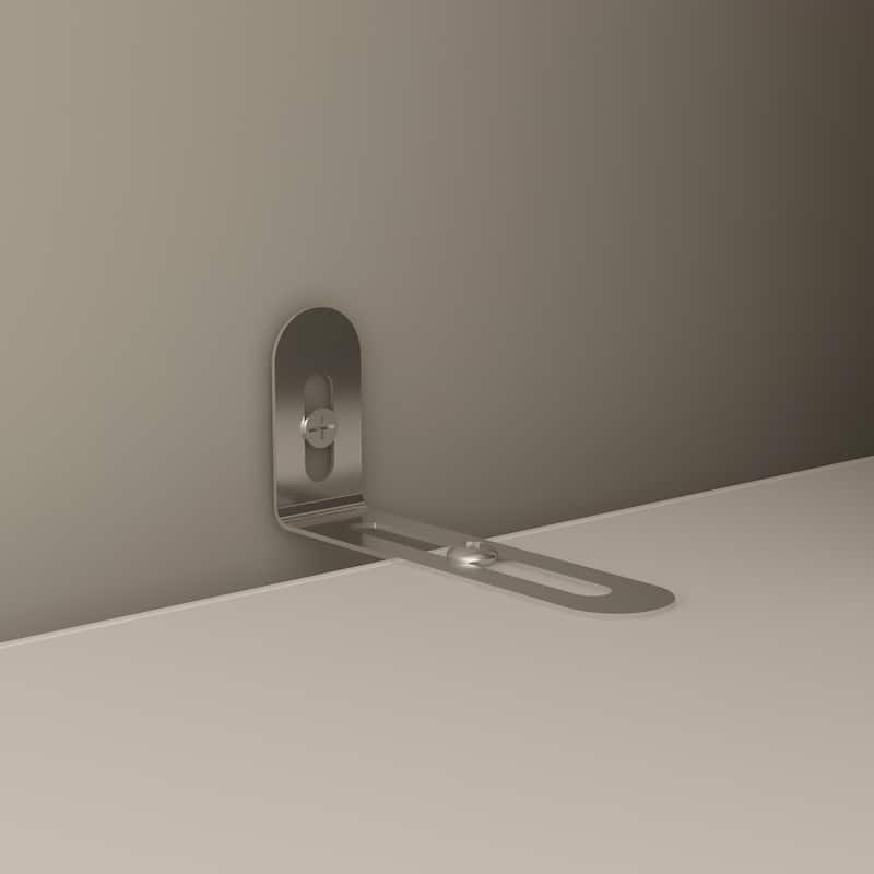 White Entryway Cabinet with Hooks and Hanging Rod - Sleek Design